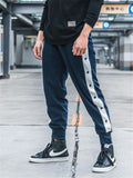 Tapered Fit Elasticated Waistband Drawstring Fastening Contrast Track Pants