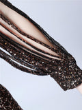 Gorgeous Sequined Mermaid Maxi Dress for Evening Party