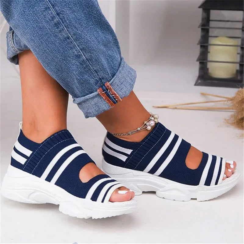 Women Breathable Comfy Slip-On Sports Sandal