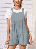 Holiday Casual Square Neck Sleeveless Short Jumpsuit for Sweet Lady