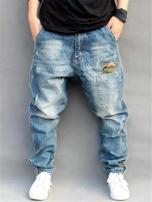 Hip Hop Street Style Baggy Denim Pants