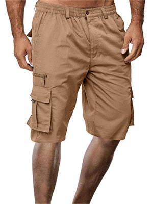 Men's Multi-pocket Workwear Jogging Cargo Shorts