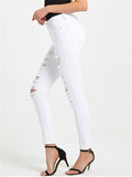 Women's Street Style Casual Slim Fit Ripped Super Cool Denim Jeans