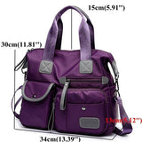 Women's Large Capacity Waterproof Fashion Nylon Handbags