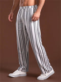 Men's Comfortable Extra Loose Vertical Stripe Sleep Trousers
