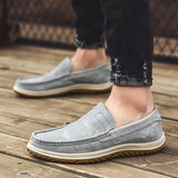 Fashion Cozy Velour Leather Slip On Shoes for Men