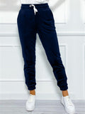 Drawstring Jogger Casual Velvet Pants for Women