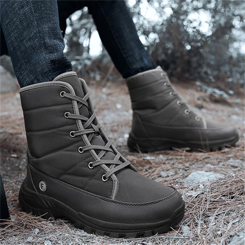 Men's Winter Lace Up Outdoor High-Top Thermal Boots