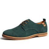 Men's Casual Suede Solid Color Pointed-Toe Oxfords