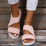 Women's Casual Cozy Open Toe Slip On Mesh Sandals