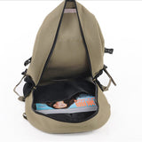 Unisex Multi-Pocket Spacious Interior Canvas Traveling Top-Handled Backpack