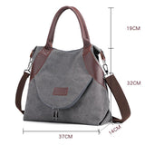 Women's Daily Casual Retro Canvas Tote Bags