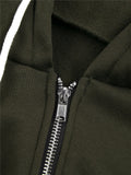New Long Sleeve Zipper Long Hooded Sweatshirts