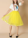 Fashion Christmas Thin Multi-layer Rainbow Puffy Skirt