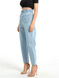 Super Cool Simple Style Harem Pants Extra Loose Women Denim Jeans for All Season