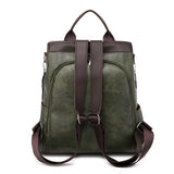 Simple Design PU Leather Zipper Travel Backpack