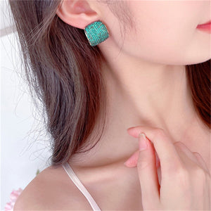 Women's Colorful Graceful Retro Clasp Anti Lost Earrings