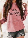 Cool Comfortable Large Size Letter Printed Ladies Hoodies