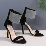 Gorgeous Diamond Super High Heels Roman Sandals for Elegant Ladies