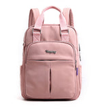 Women's Multi Functional Fashion Travel Backpack With USB Charge Port