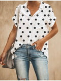 Women's Fashion Polka Dots Shirt