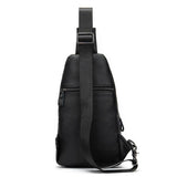 Great Quality Soft Handle Waterproof Genuine Leather Chest Bag Sling Backpack