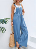 Women's Cute Square Neck Spaghetti Strap Sleeveless Holiday Romper Jumpsuit