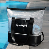 Wet & Dry Separation Waterproof Extra-Large Beach Tote Bag
