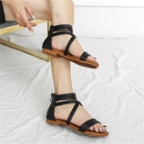 Stylish Bohemian Flat Sandy Beach Roman Sandals for Women