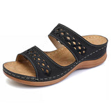 Women's Fashion Soft Slip On Wedge Sandals