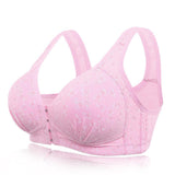 Front Closure Soft Cozy Wireless Bra For Women