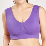 New Casual Plus Size Bras For Women Seamless Bra With Pads Sporty Vest