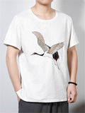 Casual Knitted Linen Loose Comfy Short Sleeve T-Shirts