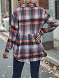 Trendy Lapel Long Sleeve Pockets Women's Cozy Blouses