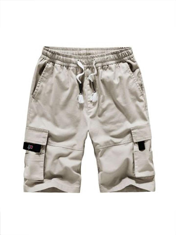Mens Outdoor Multi-pocket Cargo Cotton Shorts