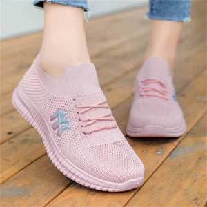 Breathable Mesh Slip-On Solid Color Loafers