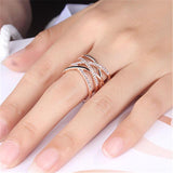 Women's Dazzling Zirconia Simple Ring