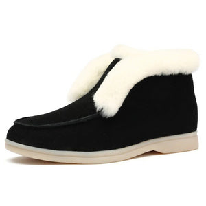 Winter Lightweight Simple Keep Warm Plush Women Ankle Snow Boots