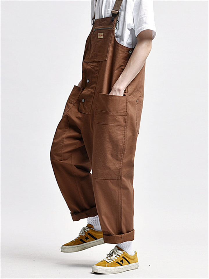 Men's Cool Street Style Multi-Pocket Cargo Jumpsuit