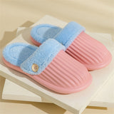 Winter Fashion Waterproof Keep Warm Plush Detachable Women Slippers