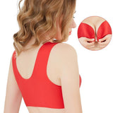 Comfortable Front Closure Seamless Wireless Bras - Nude