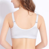 Women's Super Comfy Wireless Front Button Closure Soft Bras - Black