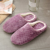 New Leisure Warm Faux Fur Plush Soft House Slippers For Women