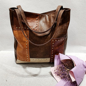 Trendy Patchwork Contrast Color Women's Handbags