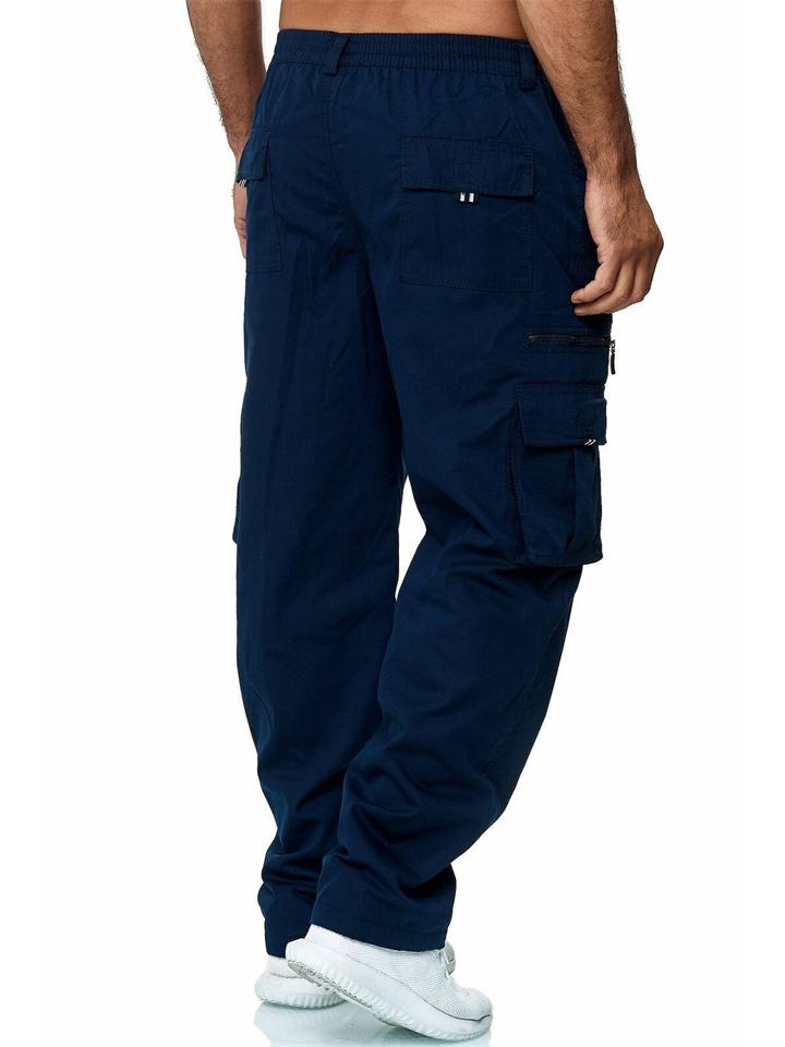 Casual Multi-Pocket Loose Straight-Leg Outdoor Fitness Cargo Pants