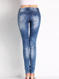 Women's Street Style Stretchy Ripped Fit Denim Jeans