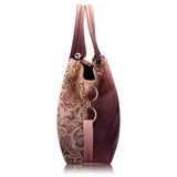 Women Elegant Vintage Hollow Out PU Leather Handbags