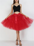 Simple Stylish Five Layers Large Swing Bridesmaid Skirt