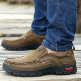 Men's Breathable Genuine Leather Handmade Walking Shoes