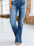 High Rise Washed bell Bottom Jeans for Ladies